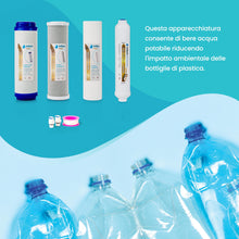 Carica l'immagine nel visualizzatore di Gallery, Confezione da 4 filtri universali per osmosi inversa domestica e membrana Vontron 75GPD - Filtri acqua per apparecchiature ad osmosi inversa a 5 stadi - Include connettori - Nature Water Professionals