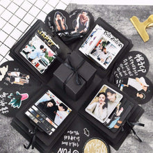 Carica l'immagine nel visualizzatore di Gallery, EKKONG Esplosione Box Scrapbook Creative DIY Photo Album - Nero - Ilgrandebazar