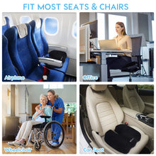 Carica l'immagine nel visualizzatore di Gallery, Cuscino Sedia Ufficio Ergonomico - Memory Foam Cuscino Sedia del Coccige per Sedia Rotelle, Cuscino Auto per Sollievo dal Dolore Alla Schiena e Alle Emorroidi Della Sciatica del Coccige