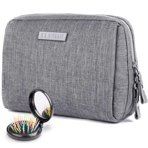 Icnow Mini Trousse,Trousse Make up Viaggio Impermeabile Borsa Trucchi Grigio - Ilgrandebazar