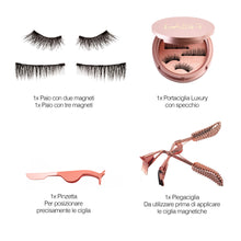 Carica l&#39;immagine nel visualizzatore di Gallery, Ciglia Finte Magnetiche 3a Generazione 3D Riutilizzabili 2 Paia Varie Misure... - Ilgrandebazar