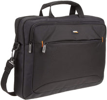 Carica l'immagine nel visualizzatore di Gallery, AmazonBasics - Borsa a tracolla per laptop, computer e tablet da 15.6'' (40 cm), nero, confezione da 1