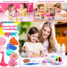 Carica l&#39;immagine nel visualizzatore di Gallery, Dookey Slime Unicorno Kit, Laboratorio Slime per Bambine Slime Forniture Include Argilla, Glitter, Fette di Frutta, Magical Craft Fai da Te Set di Slime Fatto in Casa (43 Pezzi)