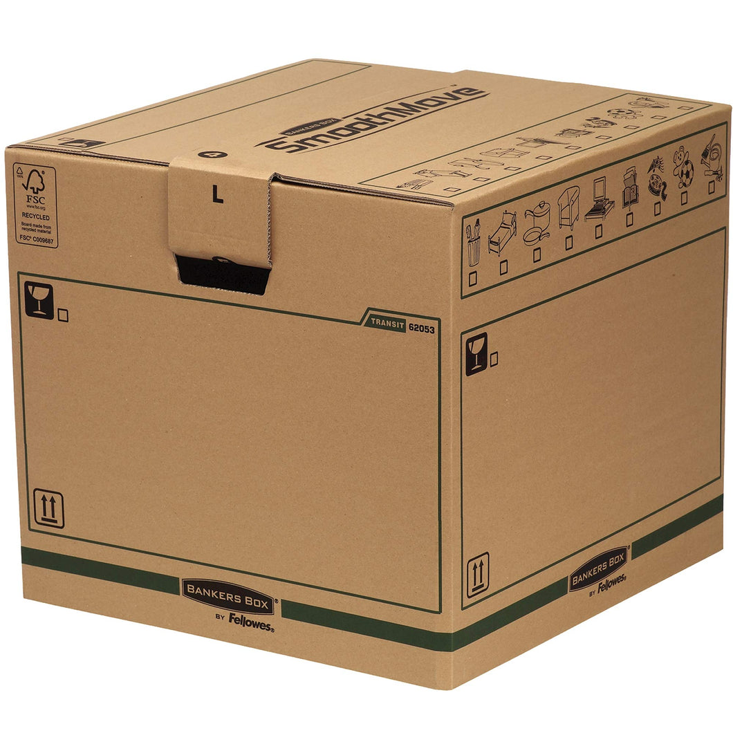 Bankers Box 6205301 Scatola Traslochi Grande SmoothMove, FSC, Large, Brown - Ilgrandebazar