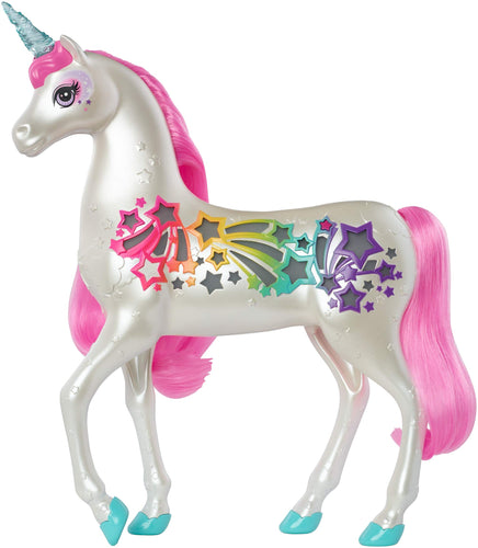 Barbie Unicorno Pettina e Brilla, Accessorio per Bambole, Giocattolo per Bambini 3 + Anni, GFH60