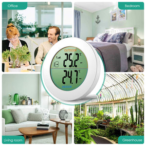 ORIA Termometro Interno Digitale, Wireless 1 Sensori Wireless, Bianco A