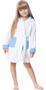Ladeheid Accappatoio Bambina e Bambino in Spugna di Cotone LA40-103(Blu... - Ilgrandebazar