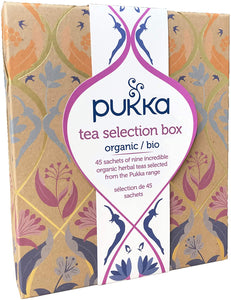 Pukka Selection Box Scatola di Tisane Biologiche Assortite, Idea Regalo di Compleanno, 45 Bustine