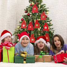 Carica l&#39;immagine nel visualizzatore di Gallery, WOKKOL Sacchetto Regalo di Natale, Sacchetti con Adesivi Numerici, Avvento Calendario, Calendario Avvento Fai da Te, Natale Calendario dell&#39;Avvento con 1-24 Adesivi Numerici(24 PCS -8Modelli)