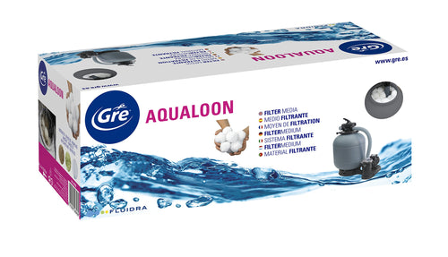 Gre AQ700 - Mezzo filtrante Aqualoon per piscina, 700 38x19x16 cm, bianco - Ilgrandebazar