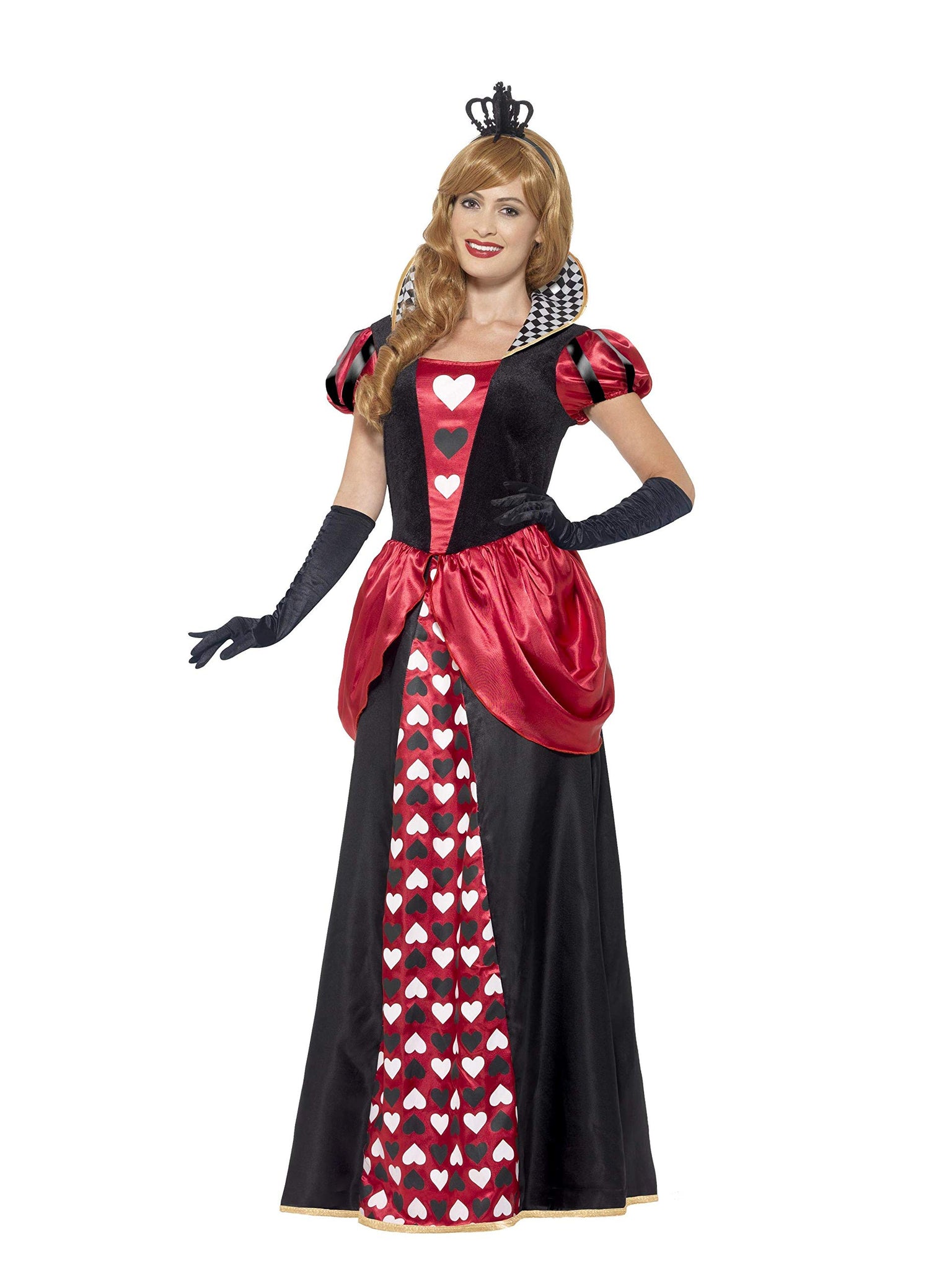 SMIFFYS Costume Regina rossa, rosso, con abito e corona –