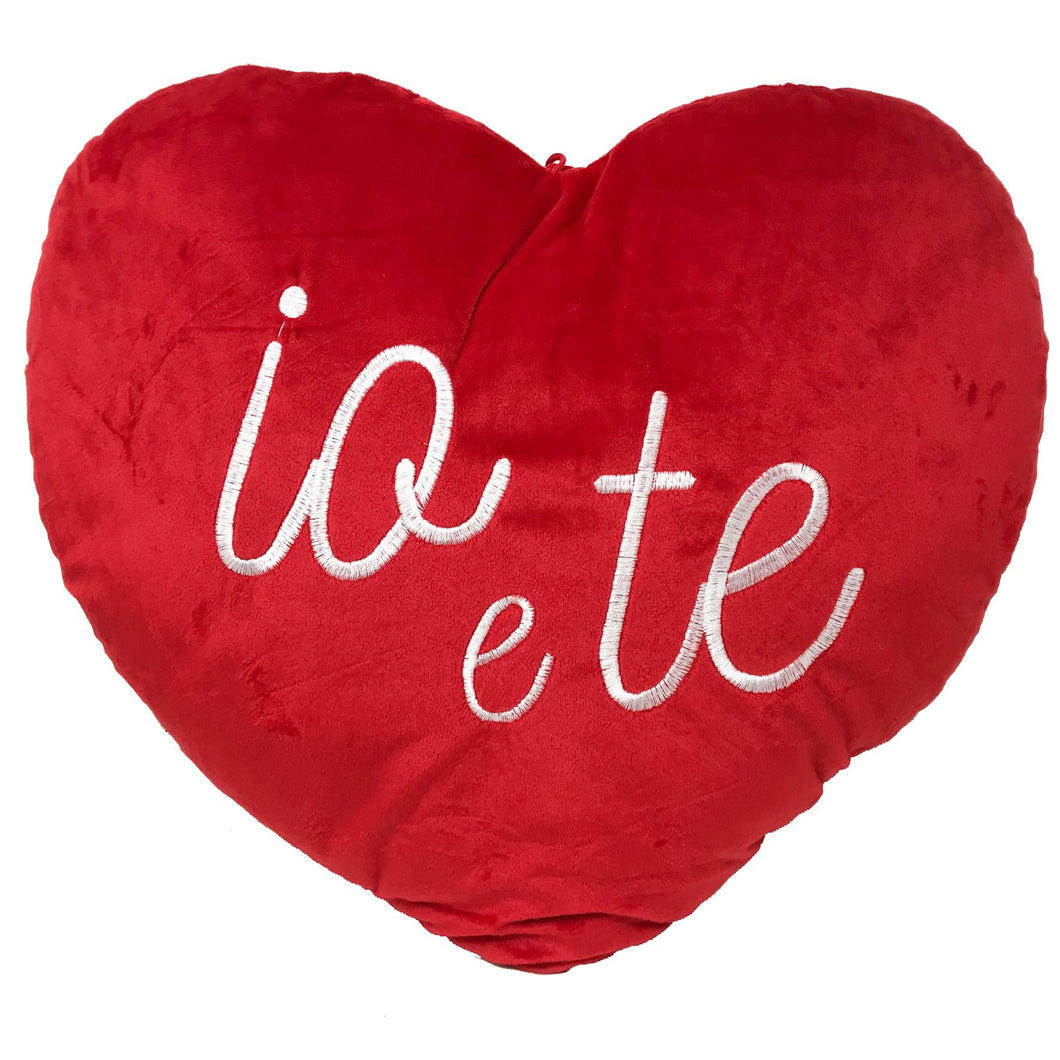 MOOD Peluche con Frase d'Amore a Forma di Cuore - Dimensioni 25X15 cm Circa
