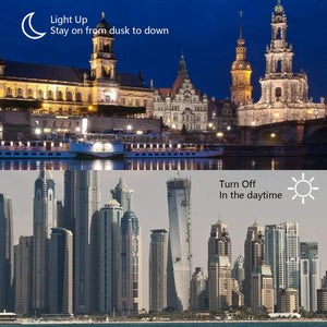 Lampadine Led Con Sensore Crepuscolare, E27 Sensor Luce di 10 W, Bianco Caldo