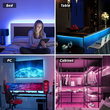 Carica l'immagine nel visualizzatore di Gallery, Teberno Striscia LED WiFi 3m per TV, compatibile con Alexa e Google Assistant, Wlan Striscia LED con telecomando, Music Sync 16 milioni di colori RGB fai da te, alimentazione USB