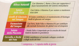 Multicentrum Mamma Dha 30+ - 30 Compresse Capsule Molli, Integratore alimentare multivitaminico multiminerale adatto a donne in gravidanza