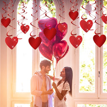 Carica l&#39;immagine nel visualizzatore di Gallery, TUPARKA 32 PZ San Valentino Glitter Cuore Ricciolo Appeso Decorazione per... - Ilgrandebazar