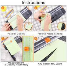 Carica l'immagine nel visualizzatore di Gallery, Taglierina A3 A4 30cm Titanium Scrapbooking Righello Multi Funzione e 12 inch - Ilgrandebazar