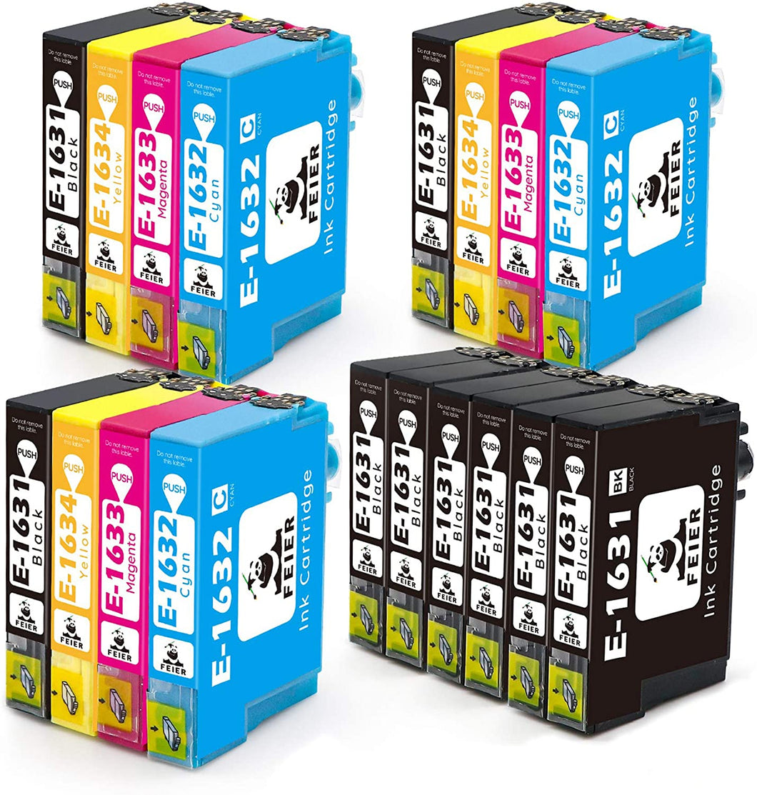 feier 16XL 16 cartucce di inchiostro Compatibile per Epson 16XL 16 XL Multipack per stampanti Epson Workforce WF-2630 WF-2750 WF-2530 WF-2650 WF-2510 WF-2760 WF-2010 WF-2520 WF-2540 WF-2660
