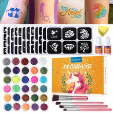 Carica l&#39;immagine nel visualizzatore di Gallery, Kit di tatuaggi glitterati, GLAMADOR kit tatuaggio temporaneo, tatuaggi... - Ilgrandebazar