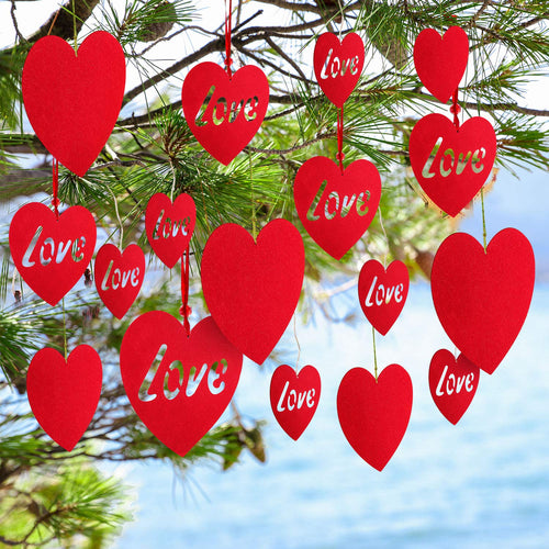 WILLBOND 30 Pezzi Cuori Appesi di San Valentino Decorazioni a Cuore San... - Ilgrandebazar