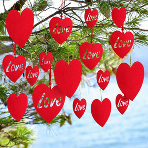 WILLBOND 30 Pezzi Cuori Appesi di San Valentino Decorazioni a Cuore San... - Ilgrandebazar