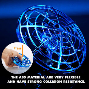 ShinePick Mini UFO Drone, Palla Volante Giocattoli Volanti Controllati a Mano Ricaricabile, RC Quadricottero Induzione a Infrarossi con Luci a LED per Bambini RagazzoRagazza Interno Esterno