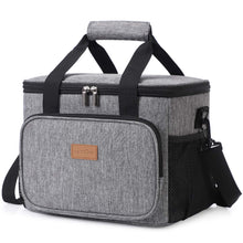 Carica l'immagine nel visualizzatore di Gallery, Lifewit 15L Borsa Termica Manutenzione di Freddo e Caldo per Uomo/Donna/Bambino Porta Pranzo Cibo Alimentazione per Campeggio Lavoro Scuola (Grigio) 15L Grigio