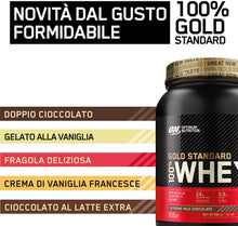 Carica l'immagine nel visualizzatore di Gallery, Optimum Nutrition Gold Standard 100% Whey Proteine in Polvere con Proteine Isolate ed Aminoacidi per la Massa Muscolare, Cioccolato al Latte, 28 Porzioni, 0.9 kg, il Packaging Potrebbe Variare