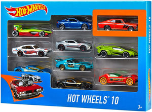 Hot Wheels-54886 Set Macchinine da 10 Veicoli in Scala 1:64, con Decorazioni Mozzafiato, da Collezionare, Single, 54886 10 Veicoli Single