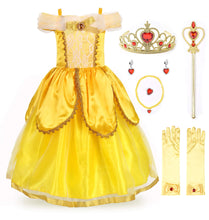 Carica l&#39;immagine nel visualizzatore di Gallery, JerrisApparel Costume da Principessa Belle Deluxe Vestito Festa Fantasia... - Ilgrandebazar