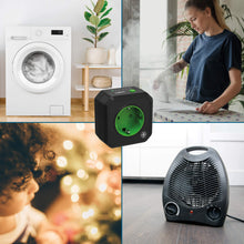 Carica l&#39;immagine nel visualizzatore di Gallery, ANSMANN Presa AES1 a Timer programmabile - temporizzata con spina Nero - Ilgrandebazar