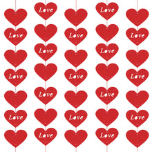 Carica l&#39;immagine nel visualizzatore di Gallery, TUPARKA 100 Pz Cuore di San Valentino Ghirlanda in Feltro Rosso... - Ilgrandebazar