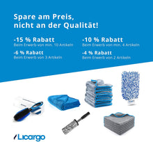 Carica l'immagine nel visualizzatore di Gallery, LICARGO Guanto Lavaggio Auto Premium Microfibra Assorbente - Guanto per Auto e Cerchioni impeccabili, per Pulire e preparare l'auto - Migliaia di Clienti entusiasti (Blu)