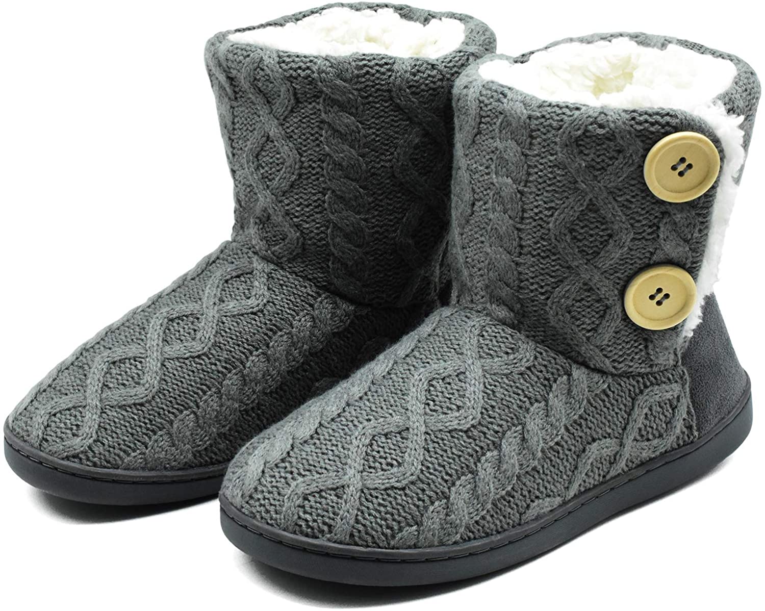 ONCAI Pantofole Uomo Invernali - Calde, Con Memory Foam, Pelliccia Interna E Suola Antiscivolo, Taglie 40-49 - Foto 4