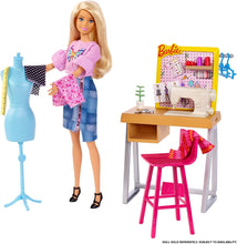 Carica l&#39;immagine nel visualizzatore di Gallery, Barbie- Studio Stilista con Macchina da Cucire, Manichino e Accessori (Bambola Non Inclusa), FXP10