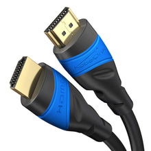 Carica l'immagine nel visualizzatore di Gallery, KabelDirekt – 5 m – Cavo HDMI 4K (4K@60 Hz per Una spettacolare Esperienza Ultra HD – High Speed con Ethernet, Compatibile con HDMI 2.0/1.4, Blu-ray/PS4/PS5/Xbox Series X/Switch, Nero) 5 m Nero/Blu
