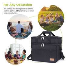 Carica l&#39;immagine nel visualizzatore di Gallery, Lifewit Borsa Termica Porta Pranzo Frigo Isoterma per 23 L, Nero - Ilgrandebazar