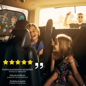 The Good Mate 2x Tendine parasole auto bambini Premium 48x31cm, Statiche... - Ilgrandebazar