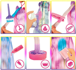 VIP PETS Color Boost | Bambola cagnolino a Sopresa da Collezionare con lunghi capelli da Acconciare (30 cm) Accessori per capelli e accessori per colorare i capelli - Giocattolo per bambini dai +3