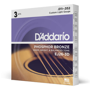 D'Addario EJ16 Set Corde Acustica EJ Phosphor BRZ RND WND - Ilgrandebazar