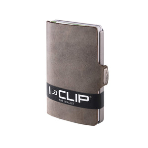 I-CLIP ® Portafoglio Soft-Touch Oliva, Metallic-Grey (Dinsponibile In 9... - Ilgrandebazar