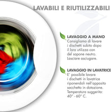 Carica l'immagine nel visualizzatore di Gallery, Dischetti Struccanti Lavabili in bambù, Riutilizzabili, Cotone Alta Qualità Panno Struccante Pulizia Viso Occhi Con Sacchetto Per Il Lavaggio 12 Pezzi