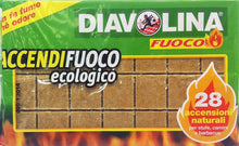 Carica l'immagine nel visualizzatore di Gallery, Diavolina accendi griglia - 500 gr [28 accensioni naturali]