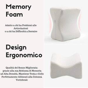 Breive Cuscino Ortopedico per Ginocchia Memory Foam Sciatica... - Ilgrandebazar
