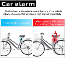 Carica l&#39;immagine nel visualizzatore di Gallery, Allarme bicicletta KINOEE, antifurto senza fili Allarme antifurto per bici Moto Mobilità auto Scooter Veicoli Finestrino, 113db Super rumoroso e impermeabile (telecomando incluso)