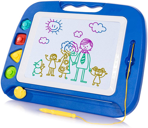 SGILE Grande Lavagna Magnetica per Bambini 2, 3, 4 Anni, Tavola da Disegno Cancellabile Lavagnetta Magica, Giocattoli Educativi, Regalo per Bambini, Portatile