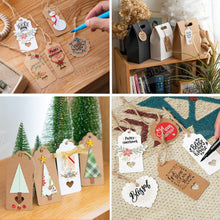 Carica l'immagine nel visualizzatore di Gallery, SuMille 200Pezzi Tag Regalo,Etichette regalo di carta fai da te,targhette... - Ilgrandebazar