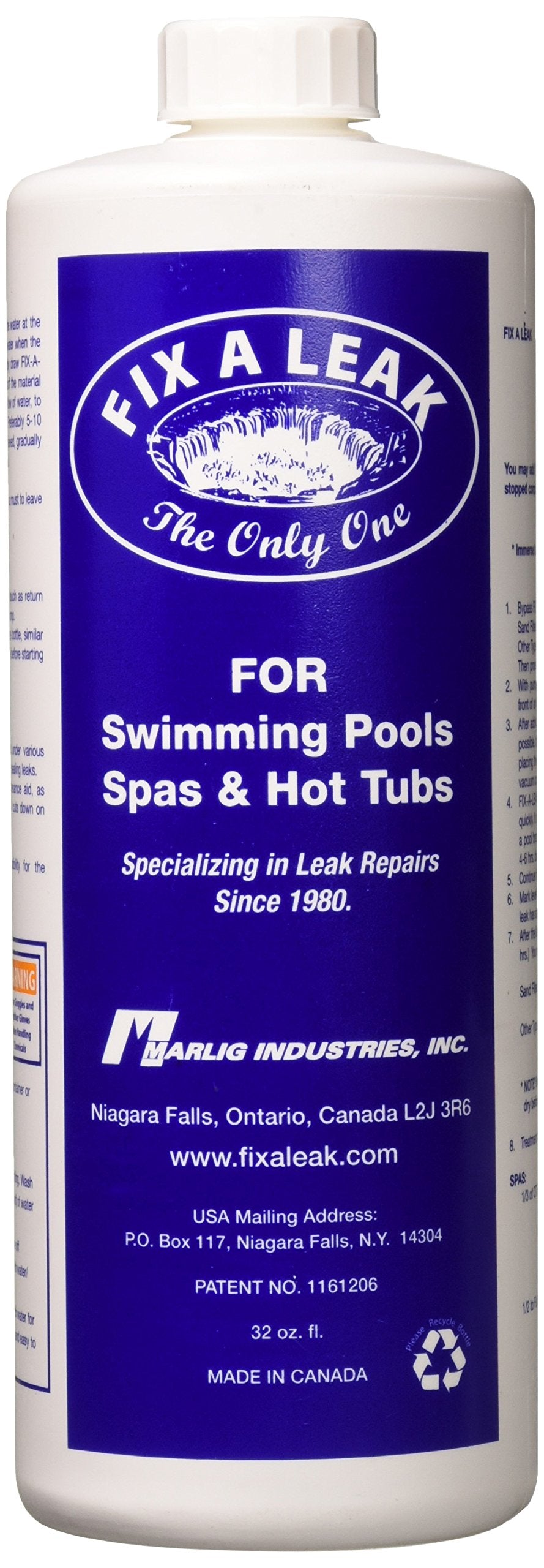 Marlig Industries Fix a Leak Pool Sealer - 907,2 Gram 900 g - Ilgrandebazar