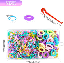 Carica l'immagine nel visualizzatore di Gallery, Hanyousheng Elastici Capelli, Elastici Capelli Bambina, Accessori Capelli Bambina, 650 Pezzi Elastici Colorati per Bambini, Adatto per Bambini, Ragazze