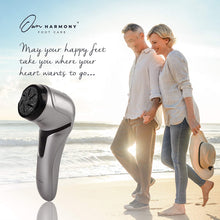Carica l'immagine nel visualizzatore di Gallery, Own Harmony Roll Pedicure Elettrico Ricaricabile CR2100 - Cura dei Piedi Attrezzi Professionale per Talloni Screpolati e Pelle Secca - Potente Levigatore per Calli e Duroni con 3 Rulli (Cavo USB)